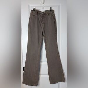 PACSUN High Rise Bootcut Jeans Brown Size 28
